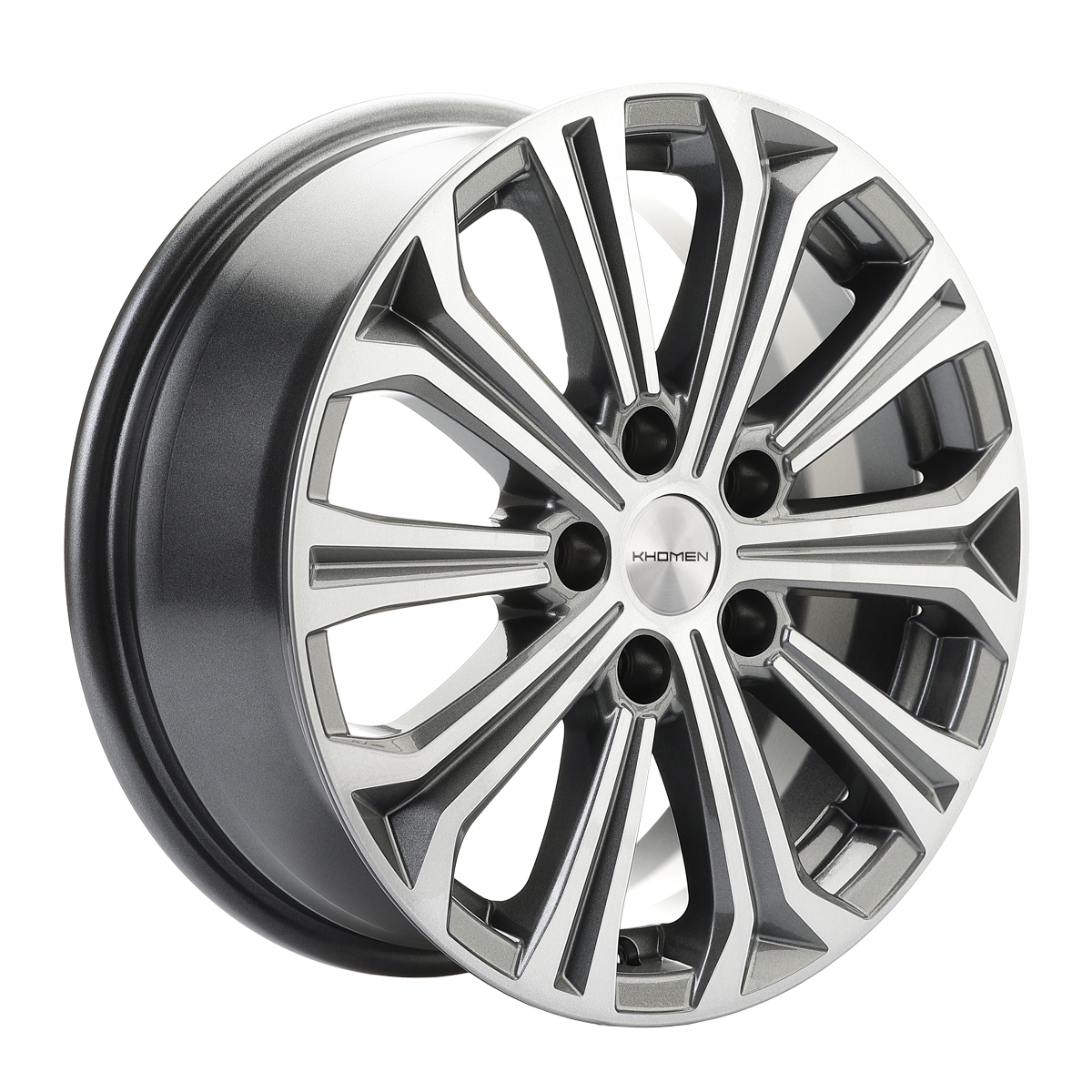 Диски Khomen Wheels KHW1610 6.5x16/5x108 D63.3 ET50 KHOMEN-WHEELS-GRAY-FP
