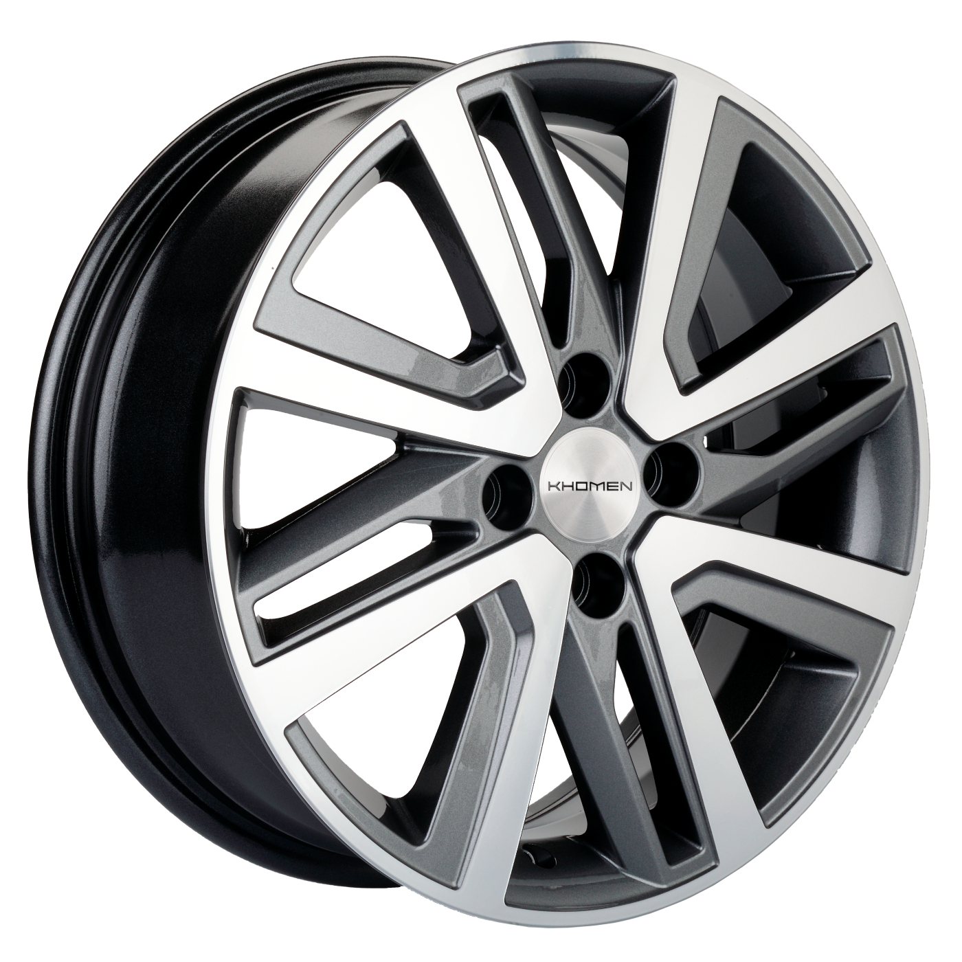 Диски Khomen Wheels KHW1609 6x16/4x100 D60.1 ET50 KHOMEN-WHEELS-GRAY-FP