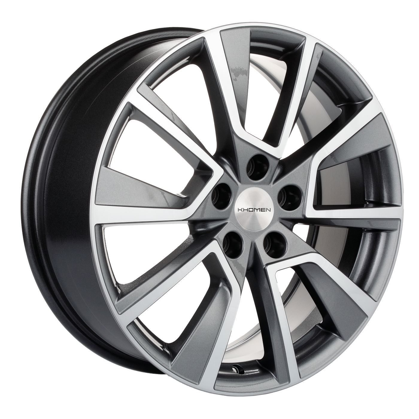 Диски Khomen Wheels KHW1802 7x18/5x108 D60.1 ET40 KHOMEN-WHEELS-GRAY-FP