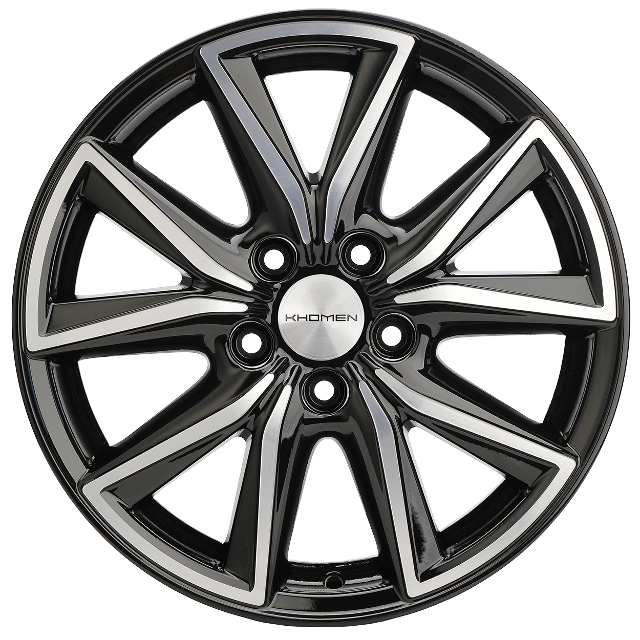 Диски Khomen Wheels KHW1706 7x17/5x114.3 D60.1 ET39 KHOMEN-WHEELS-BLACK-FP