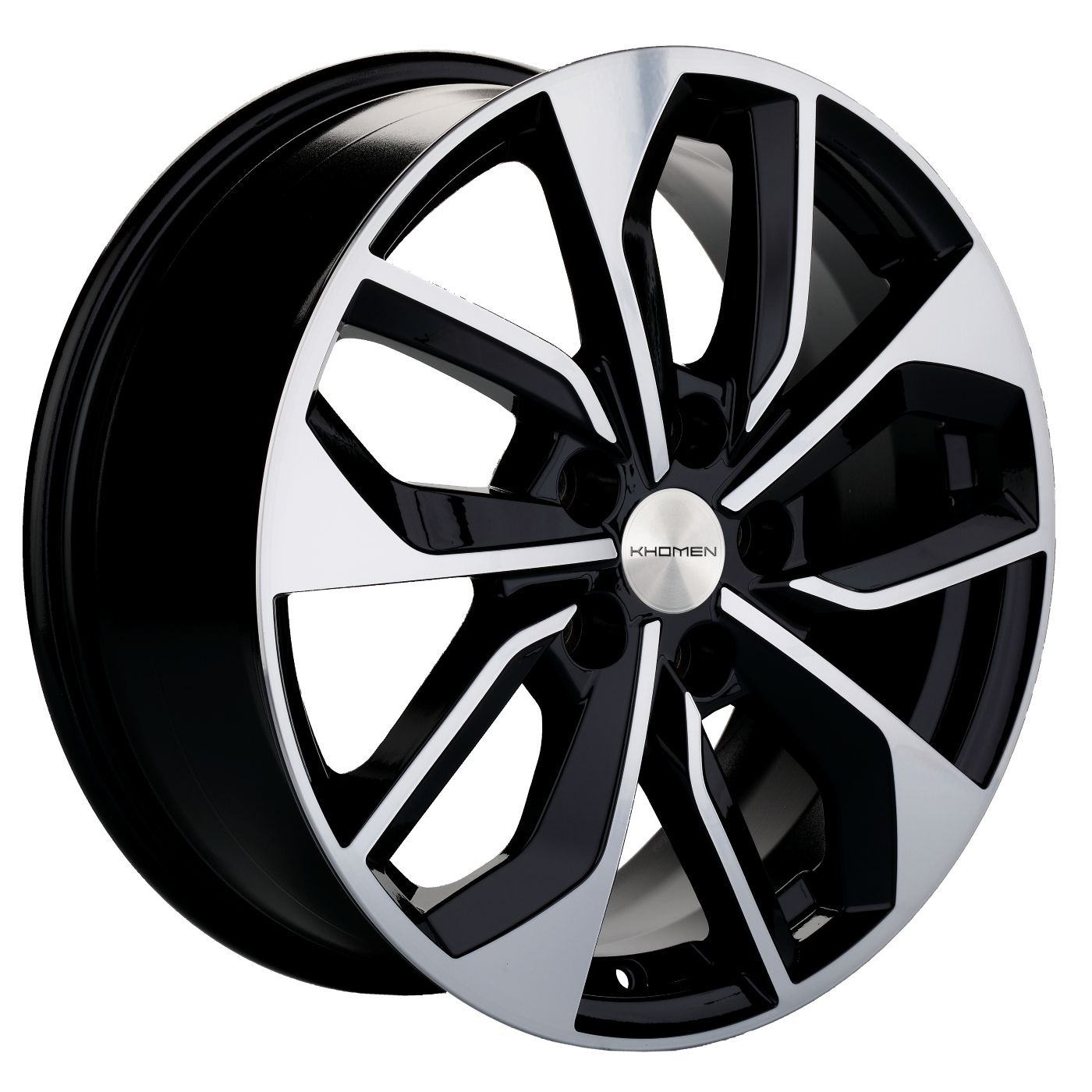 Диски Khomen Wheels KHW1703 7x17/5x114.3 D66.1 ET40 KHOMEN-WHEELS-BLACK-FP