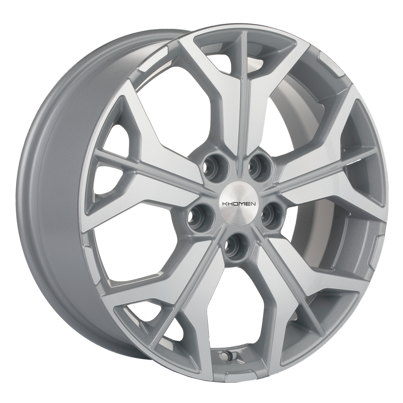 Диски Khomen Wheels KHW1715 7x17/5x112 D57.1 ET54 KHOMEN-WHEELS-F-SILVER-FP