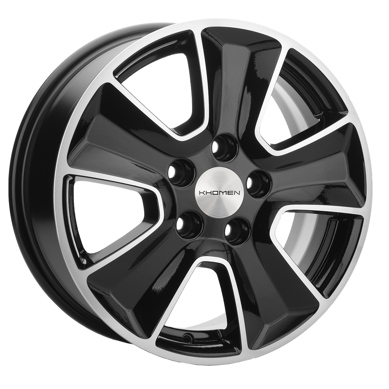 Диски Khomen Wheels KHW1601 6.5x16/5x114.3 D67.1 ET43 KHOMEN-WHEELS-BLACK-FP