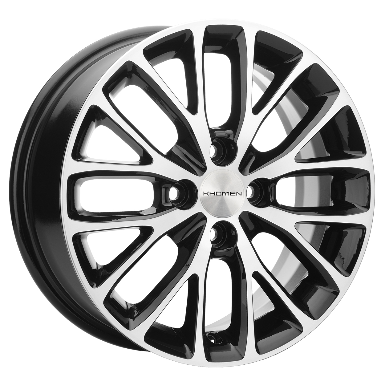 Диски Khomen Wheels KHW1506 6x15/4x100 D60.1 ET37 KHOMEN-WHEELS-BLACK-FP