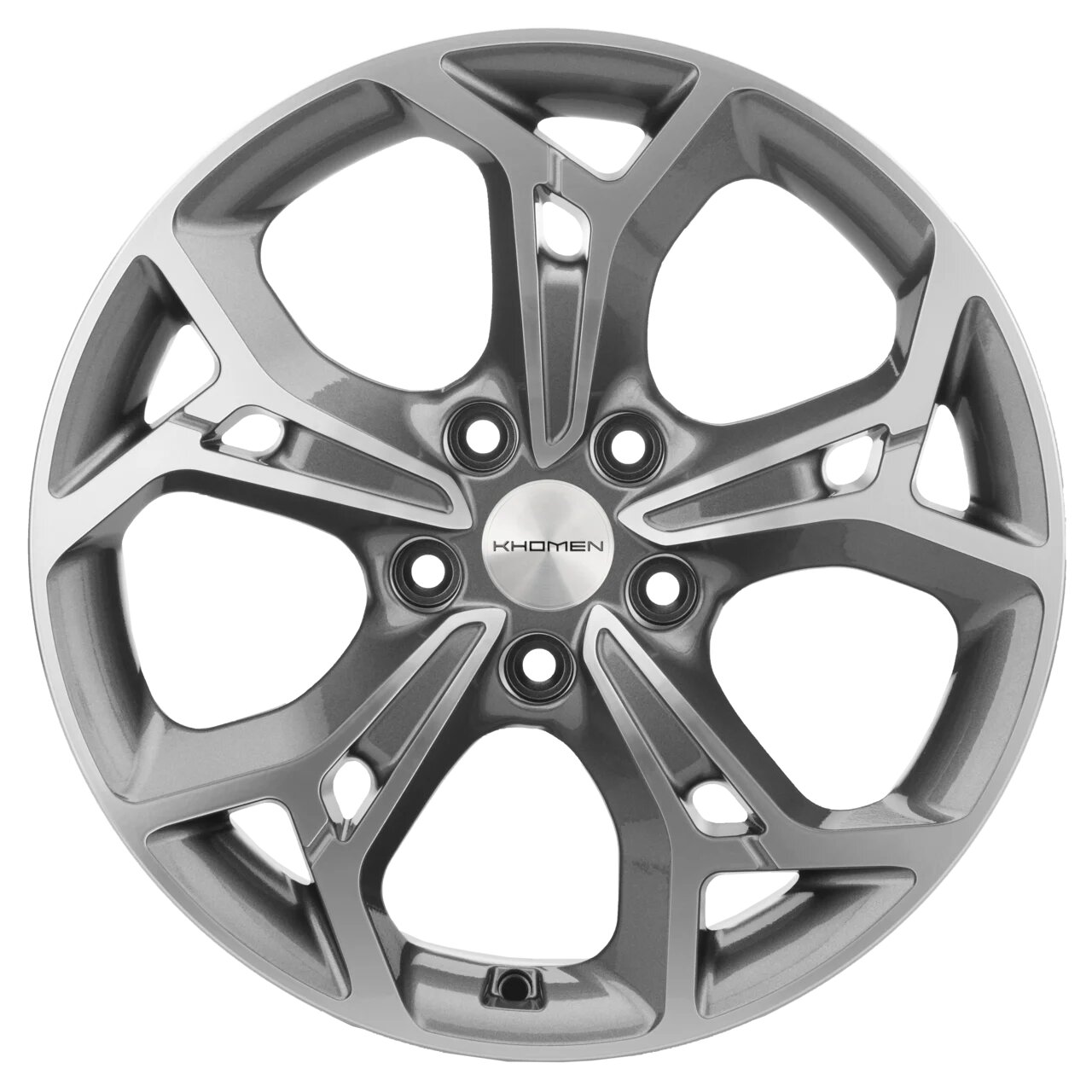 Диски Khomen Wheels KHW1803 7x18/5x114.3 D54.1 ET50 KHOMEN-WHEELS-GRAY-FP