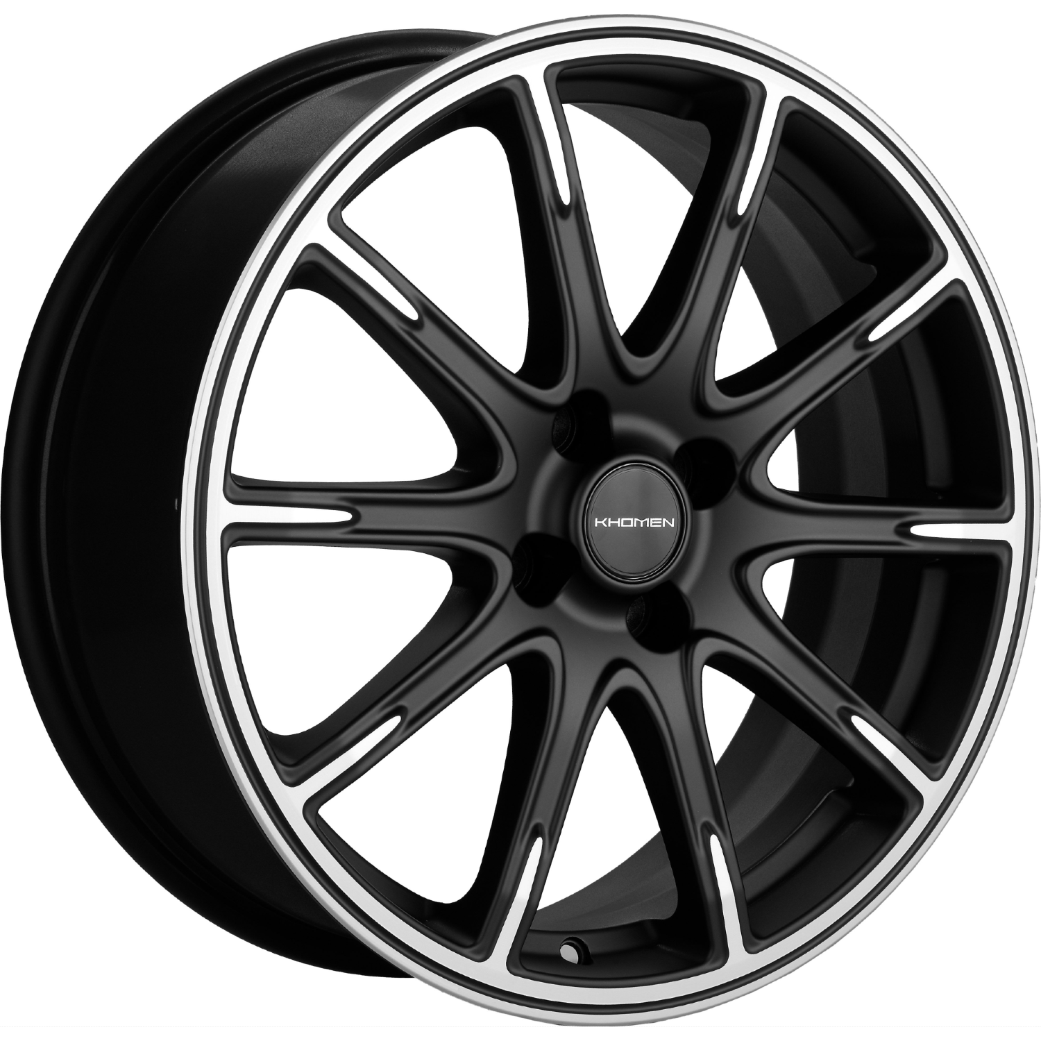 Диски Khomen Wheels KHW1707 6.5x17/4x98 D58.6 ET38 KHOMEN-WHEELS-BLACK-MATT-FP