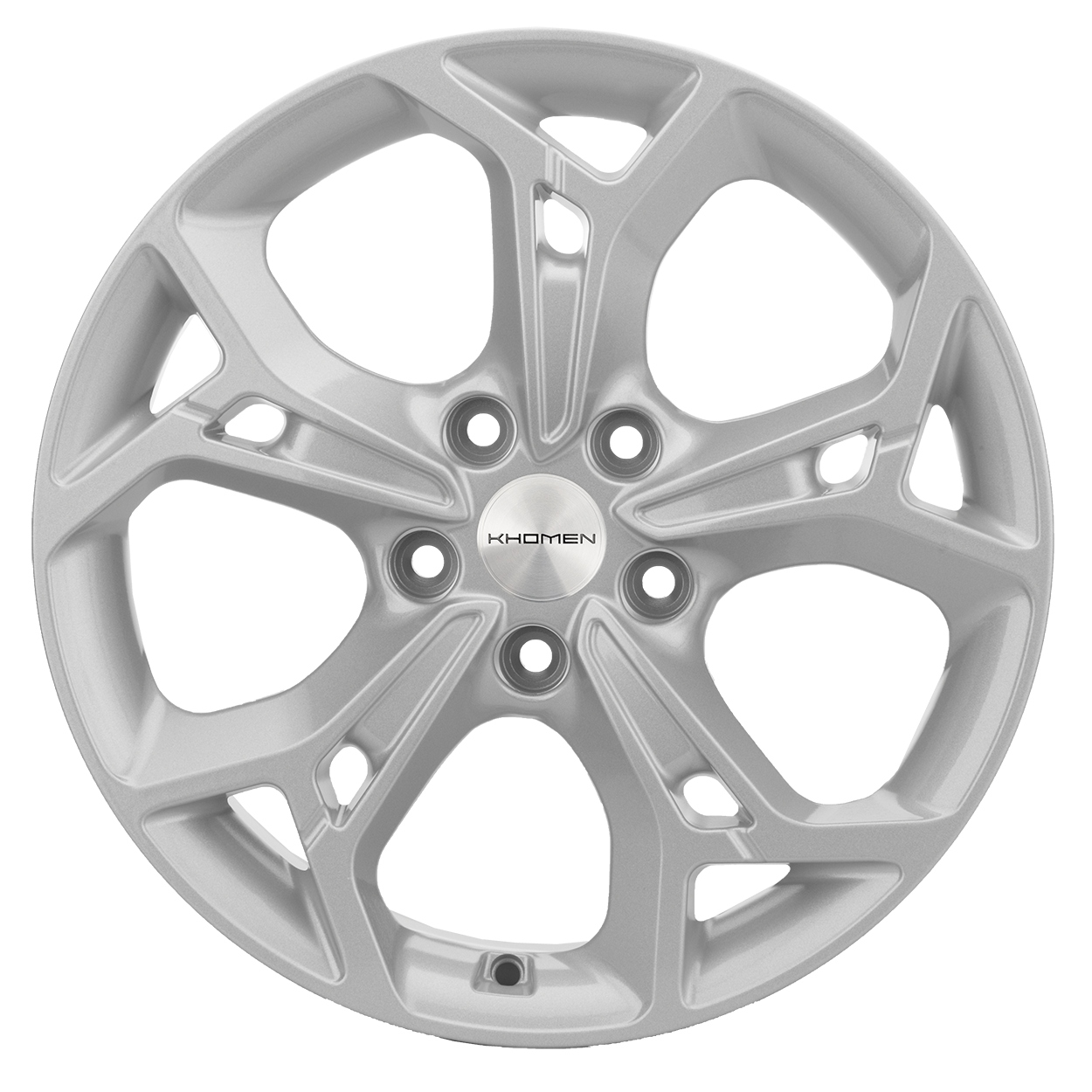 Диски Khomen Wheels KHW1702 7x17/5x114.3 D66.6 ET37 KHOMEN-WHEELS-F-SILVER