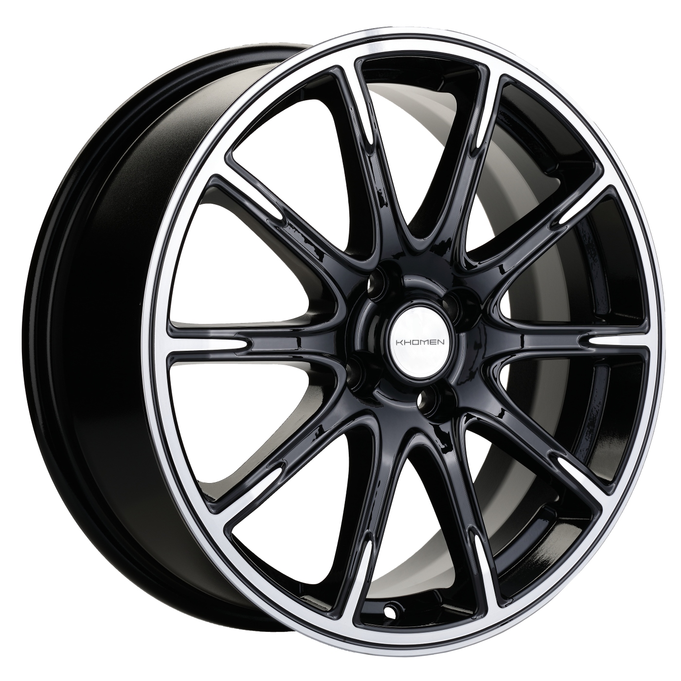 Диски Khomen Wheels KHW1707 6.5x17/4x100 D60.1 ET50 KHOMEN-WHEELS-BLACK-FP