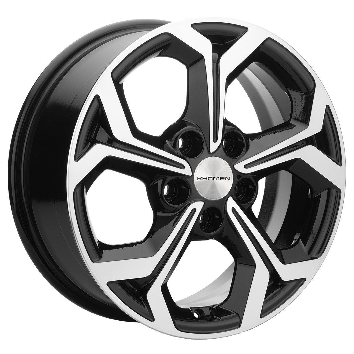 Диски Khomen Wheels KHW1606 6.5x16/5x114.3 D60.1 ET45 KHOMEN-WHEELS-BLACK-FP