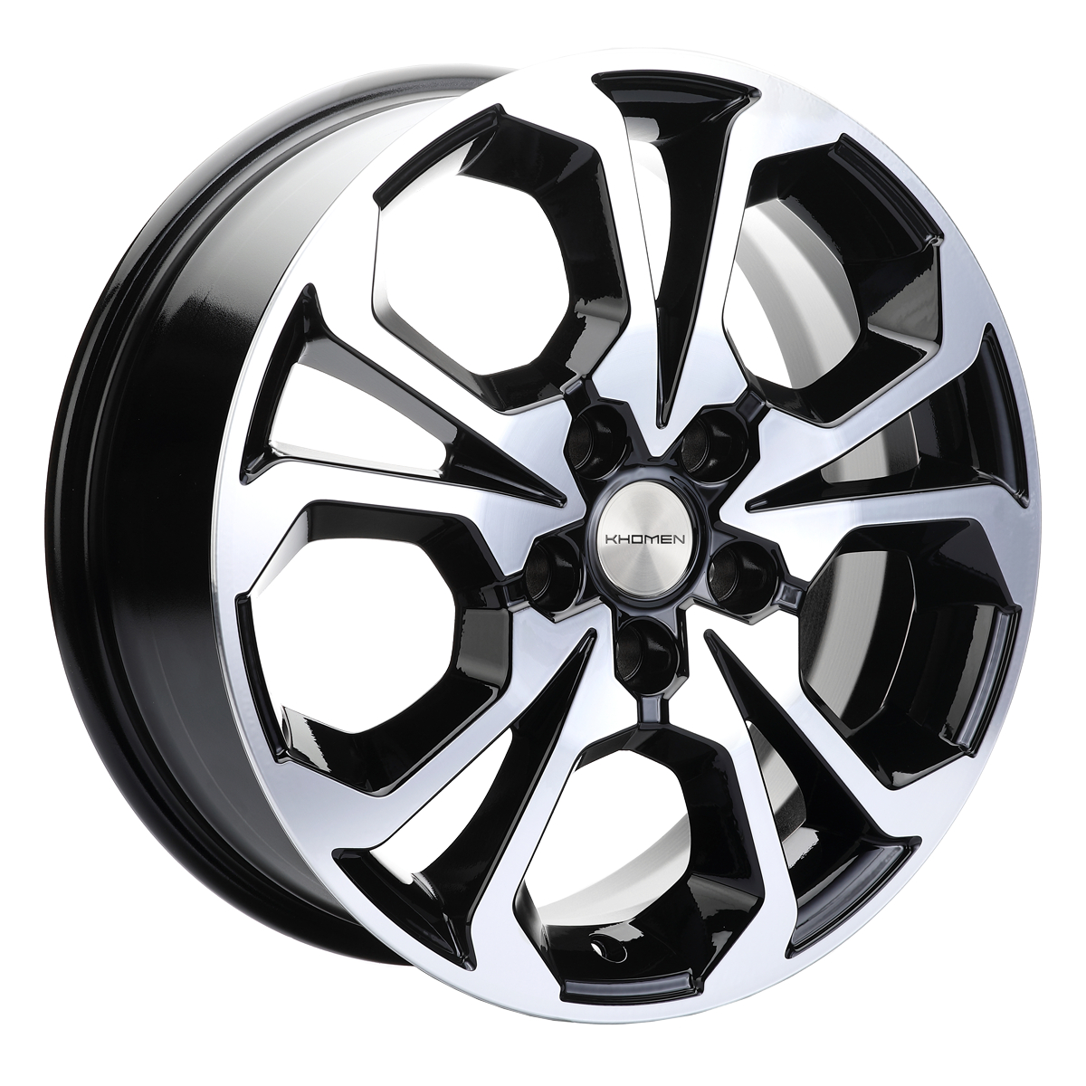 Диски Khomen Wheels KHW1711 6.5x17/5x114.3 D54.1 ET45 KHOMEN-WHEELS-BLACK-FP