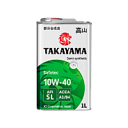 Моторное масло Takayama Safatec SL A3/B4 10W40 полусинтетическое 1 л