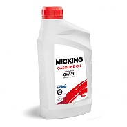 Моторное масло Micking Gasoline Oil MG1 0W20 синтетическое 1 л