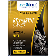 Моторное масло GT Oil GT Extra Synt SN/CF 5W40 синтетическое 4 л
