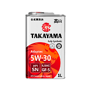 Моторное масло Takayama Adaptec SN GF-5 5W30 синтетическое 1 л