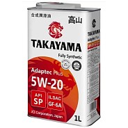 Моторное масло Takayama Adaptec Plus SP GF-6 5W20 синтетическое 1 л